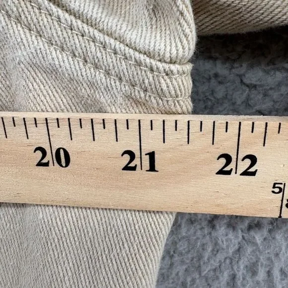 Princess Polly Western Denim Jacket Beige Size XS-S - Picture 6 of 10